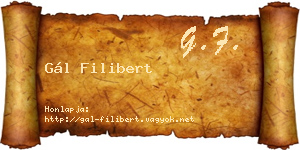 Gál Filibert névjegykártya